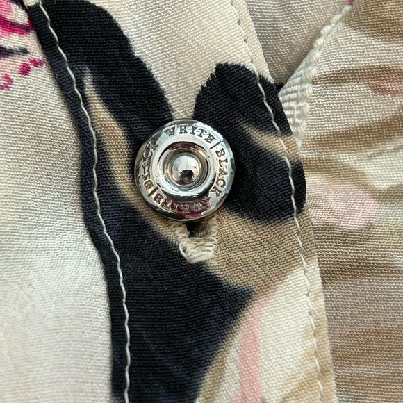 WHBM 100% silk button up top - Picture 6 of 9